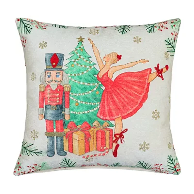 Vibhsa Accent Holiday Square Throw Pillow