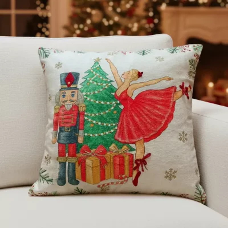 Vibhsa Accent Holiday Square Throw Pillow