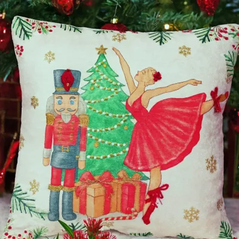 Vibhsa Accent Holiday Square Throw Pillow