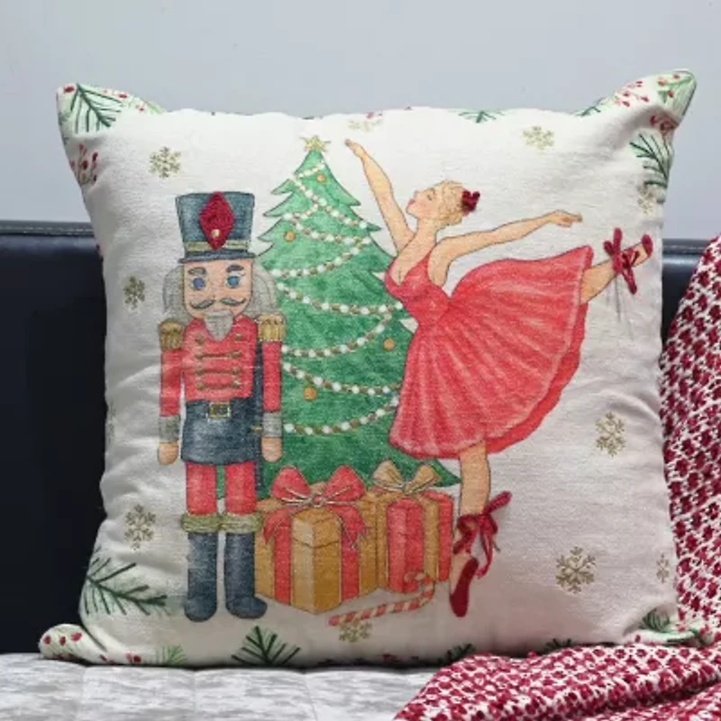 Vibhsa Accent Holiday Square Throw Pillow