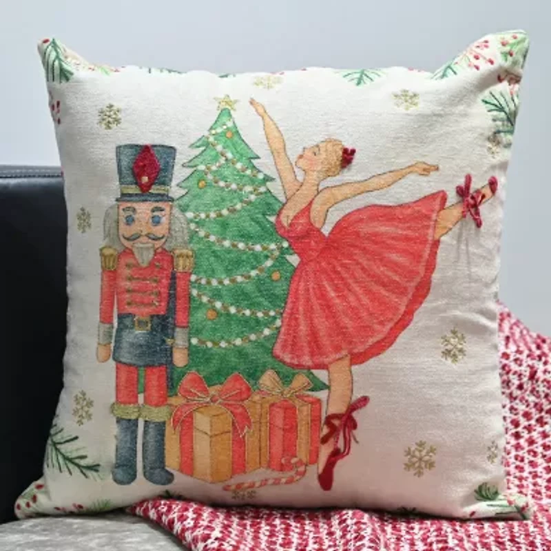 Vibhsa Accent Holiday Square Throw Pillow