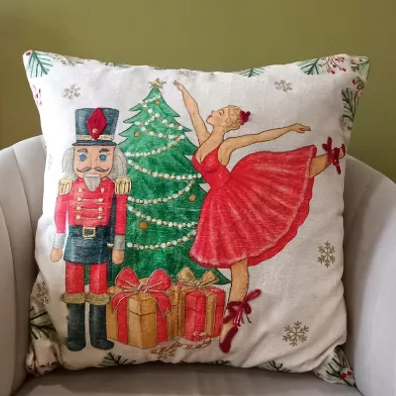 Vibhsa Accent Holiday Square Throw Pillow