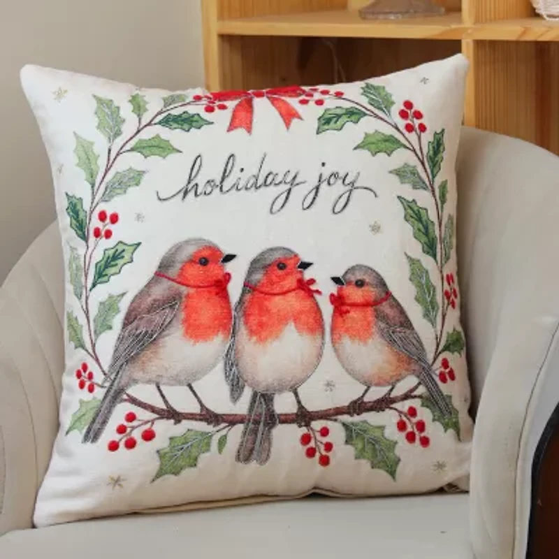 Vibhsa Accent Holiday Square Throw Pillow