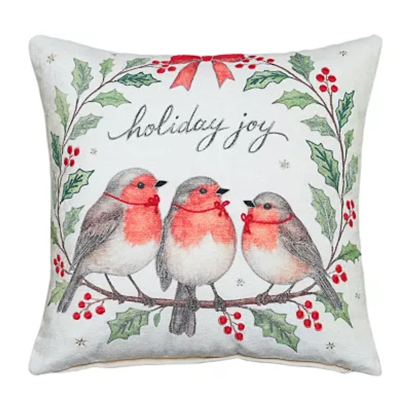Vibhsa Accent Holiday Square Throw Pillow