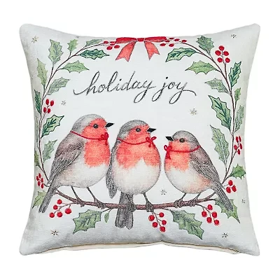 Vibhsa Accent Holiday Square Throw Pillow