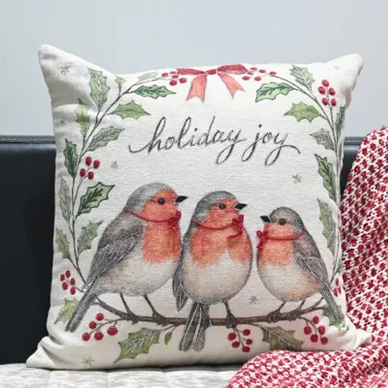 Vibhsa Accent Holiday Square Throw Pillow