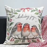 Vibhsa Accent Holiday Square Throw Pillow