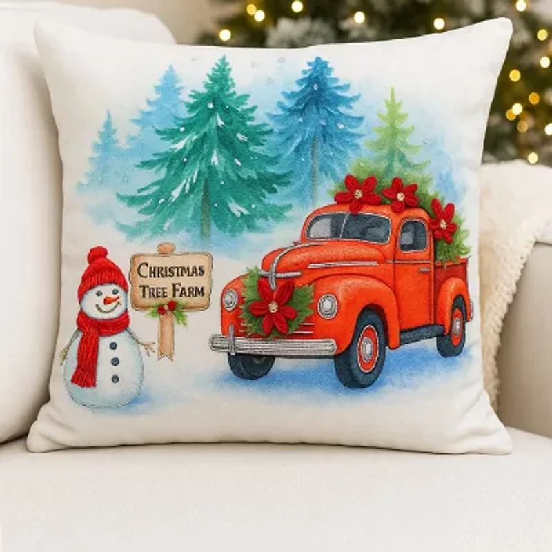 Vibhsa Accent Holiday Square Throw Pillow
