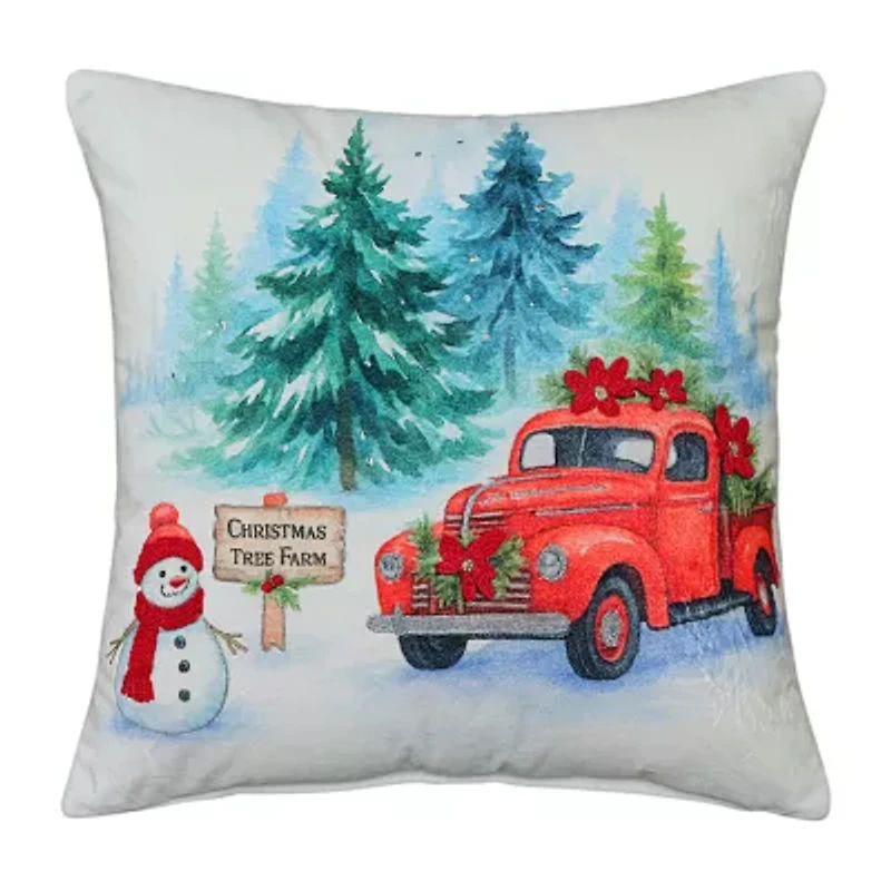 Vibhsa Accent Holiday Square Throw Pillow