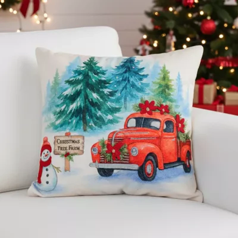 Vibhsa Accent Holiday Square Throw Pillow