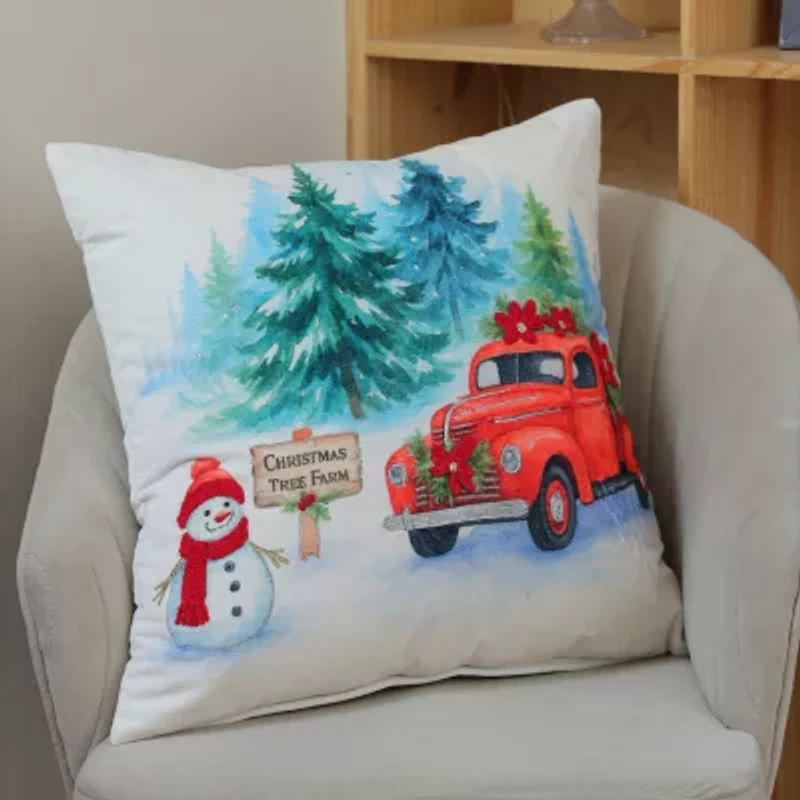 Vibhsa Accent Holiday Square Throw Pillow