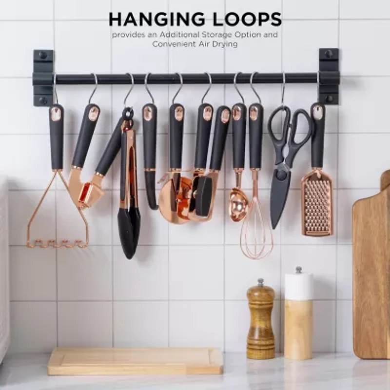 Cook with Color Stainless Steel 10-pc. Kitchen Utensil Set