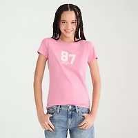 AEROPOSTALE Womens Juniors Crew Neck Short Sleeve Regular Fit Graphic T-Shirt