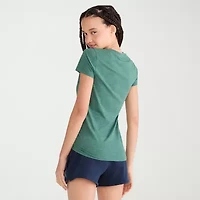 AEROPOSTALE Womens Juniors Crew Neck Short Sleeve Regular Fit Graphic T-Shirt
