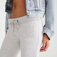 AEROPOSTALE Womens Juniors Straight Mid Rise Sweatpant
