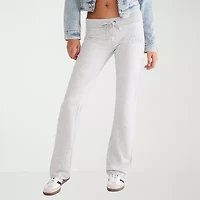 AEROPOSTALE Womens Juniors Straight Mid Rise Sweatpant