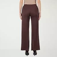 24seven Comfort Apparel Womens Mid Rise Wide Leg Palazzo Pant