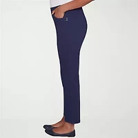 Alfred Dunner Saratoga Springs Womens Straight Mid Rise Pull-On Pant