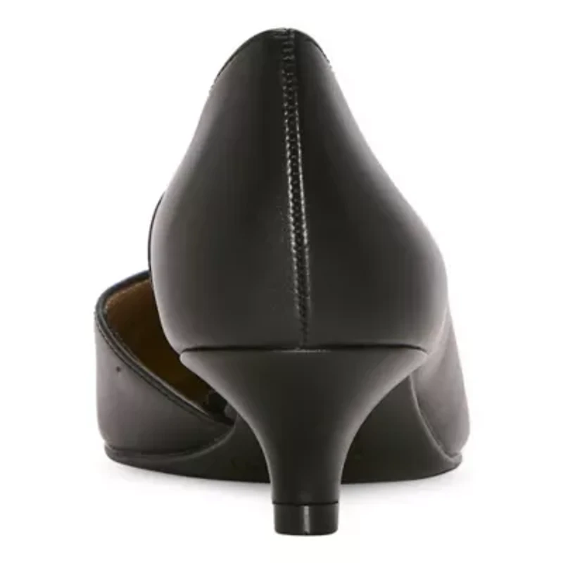east 5th Dion Womens Pointed Closed Toe Kitten Heel Pumps