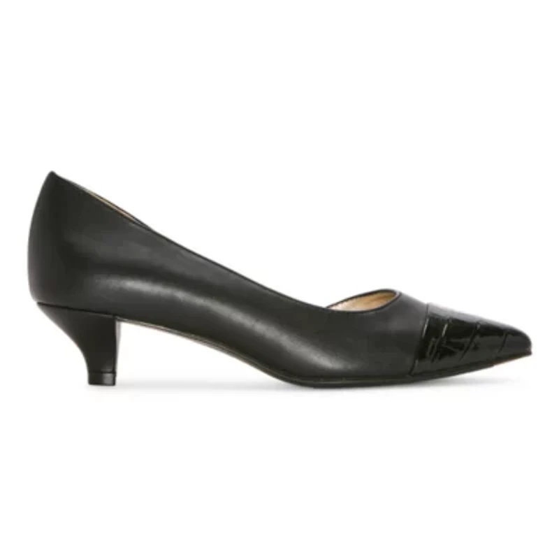 east 5th Dion Womens Pointed Closed Toe Kitten Heel Pumps