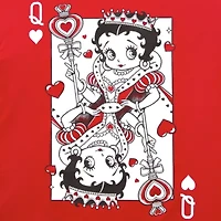 New World Womens Juniors Crew Neck Short Sleeve Loose Fit Betty Boop Graphic T-Shirt
