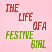 New World The Life Of A Festive Girl Oversized Womens Juniors Crew Neck Short Sleeve Loose Fit Graphic T-Shirt