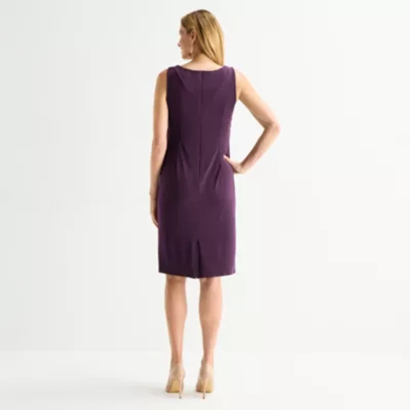 Maya Brooke Womens Applique Jacket Dress