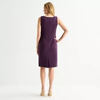 Maya Brooke Womens Applique Jacket Dress