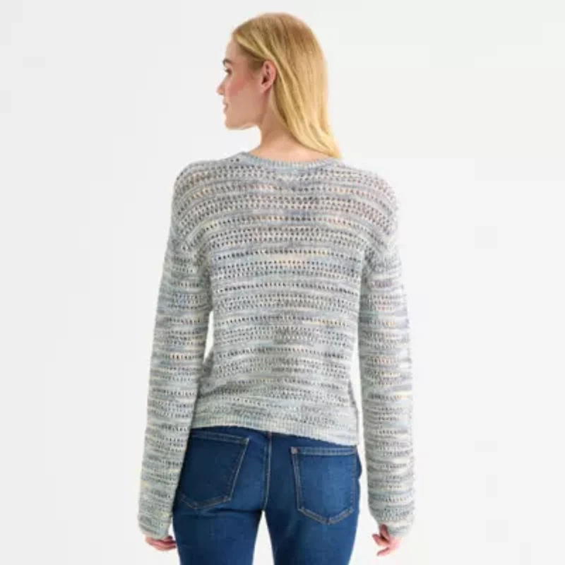 a.n.a Tall Womens Crew Neck Long Sleeve Pullover Sweater