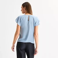 Worthington Petite Womens Perfect Blouse