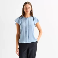 Worthington Petite Womens Perfect Blouse