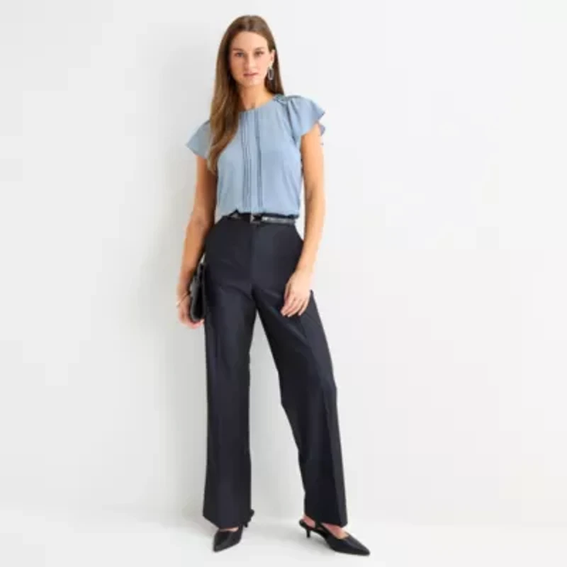 Worthington Petite Womens Perfect Blouse