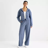 Xersion Womens French Terry Long Sleeve Zipper Active Hoodie