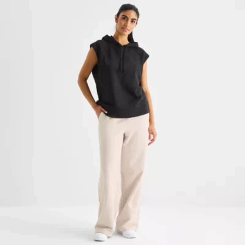 Xersion Womens Hooded Sleeveless Pullover Sweater