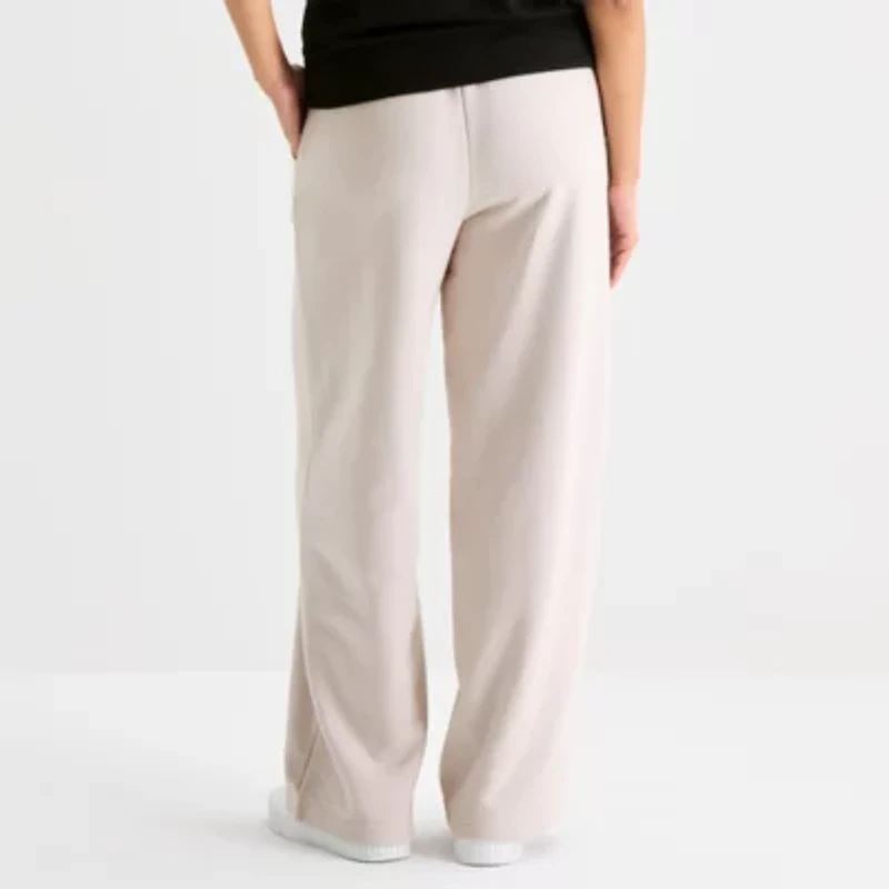 Xersion Womens Wide Leg Mid Rise Active Pull-On Pant