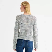 a.n.a Womens Crew Neck Long Sleeve Pullover Sweater