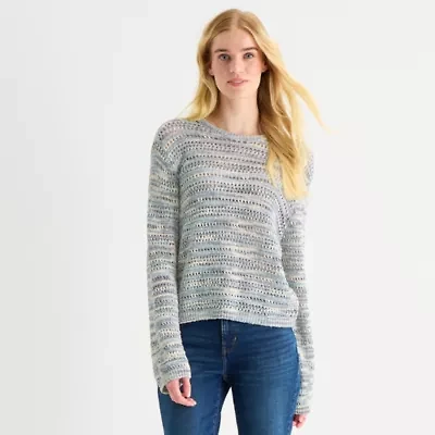 a.n.a Womens Crew Neck Long Sleeve Pullover Sweater