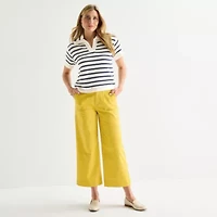 St. John's Bay Womens Short Sleeve Polo Sweater