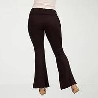 24seven Comfort Apparel Womens Flare Mid Rise Sweatpant