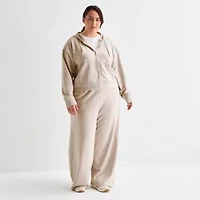 Xersion Womens Plus Long Sleeve Zipper Active Hoodie