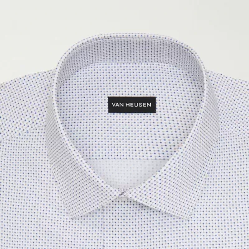 Van Heusen Ultra Flex Mens Slim Fit Stretch Fabric Wrinkle Free Long Sleeve Dress Shirt