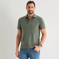 mutual weave Mens Regular Fit Short Sleeve Polo Shirt