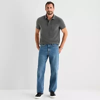 mutual weave Mens Regular Fit Short Sleeve Polo Shirt