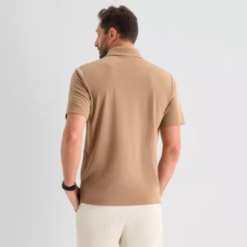 Stylus Mens Regular Fit Short Sleeve Polo Shirt