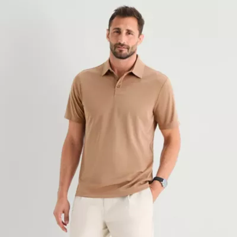 Stylus Mens Regular Fit Short Sleeve Polo Shirt