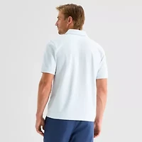 Stafford Button Front Mens Short Sleeve Regular Fit Button-Down Shirt