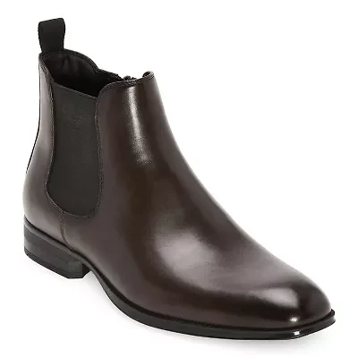 J. Ferrar Mens Stanwell Flat Heel Chelsea Boots