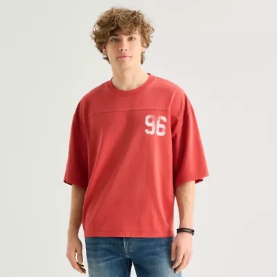 Arizona Mens Crew Neck Short Sleeve Boxy Fit Graphic T-Shirt