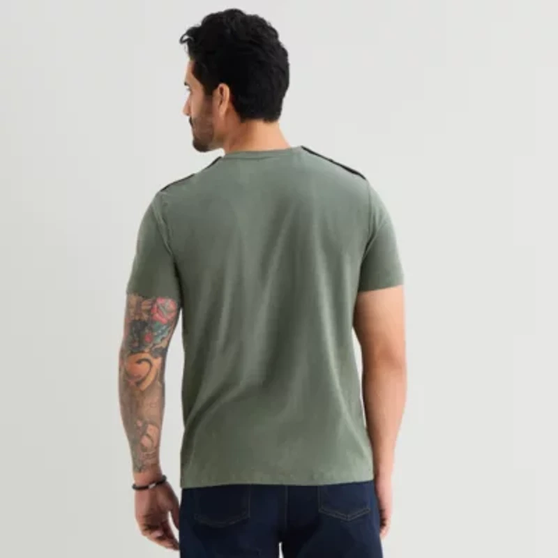 mutual weave Mens Crew Neck Short Sleeve T-Shirt