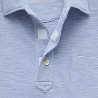 mutual weave Mens Regular Fit Easy-on + Easy-off Short Sleeve Polo Shirt